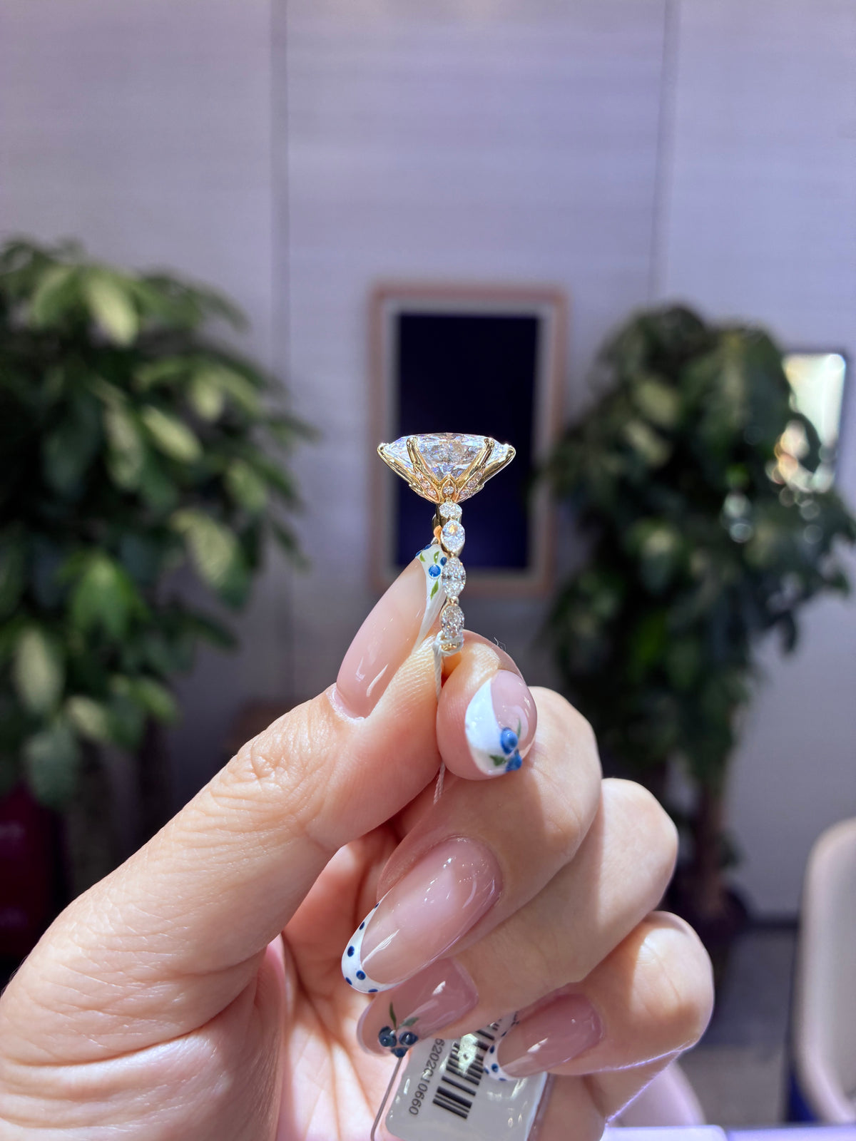 Deposit For Jessica, 6ct Oval mainstones with 0.897ct marquise sidestones, E/VS1, 14k white gold