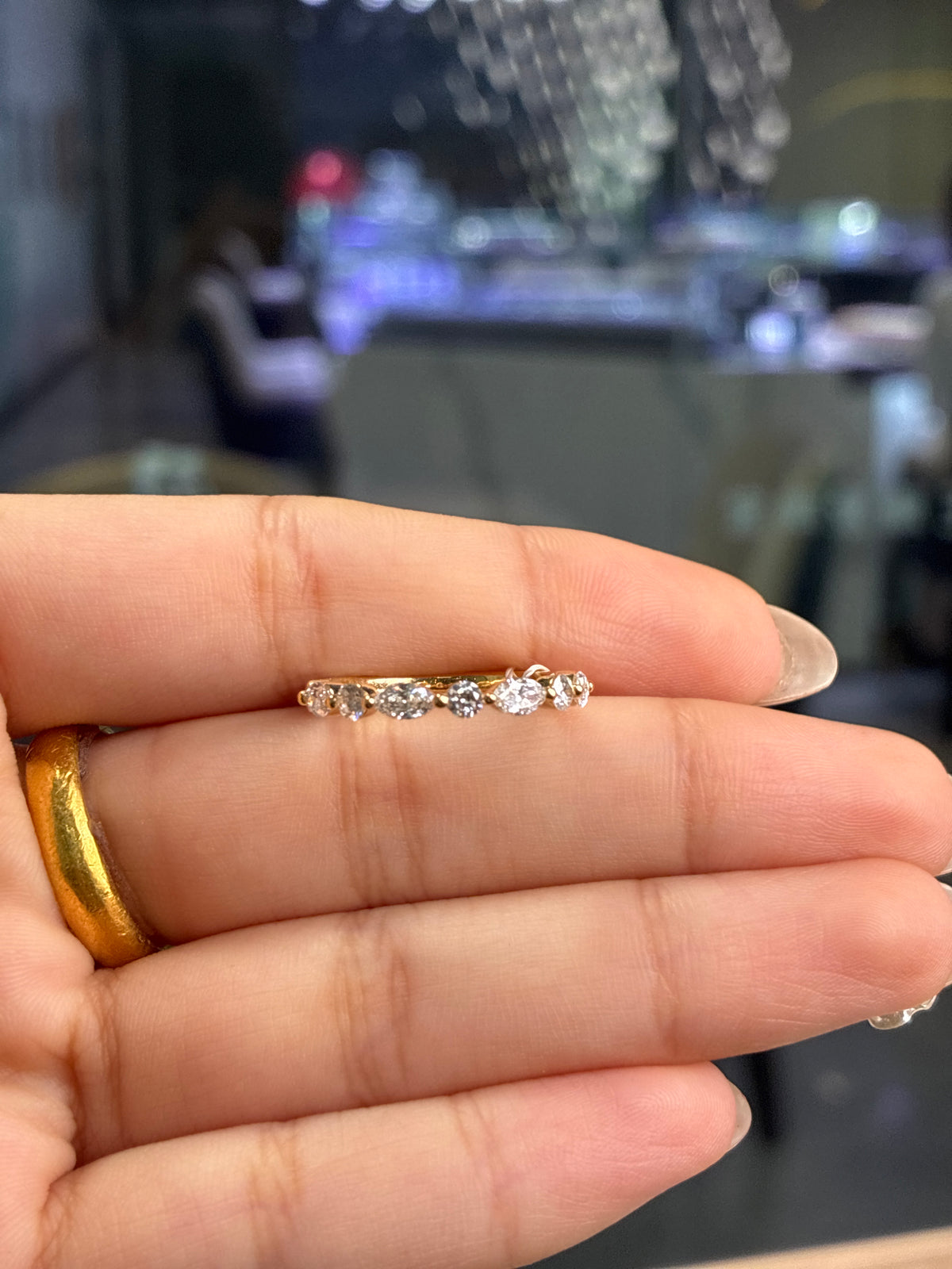 For 14k yellow gold, 0.6ct total,