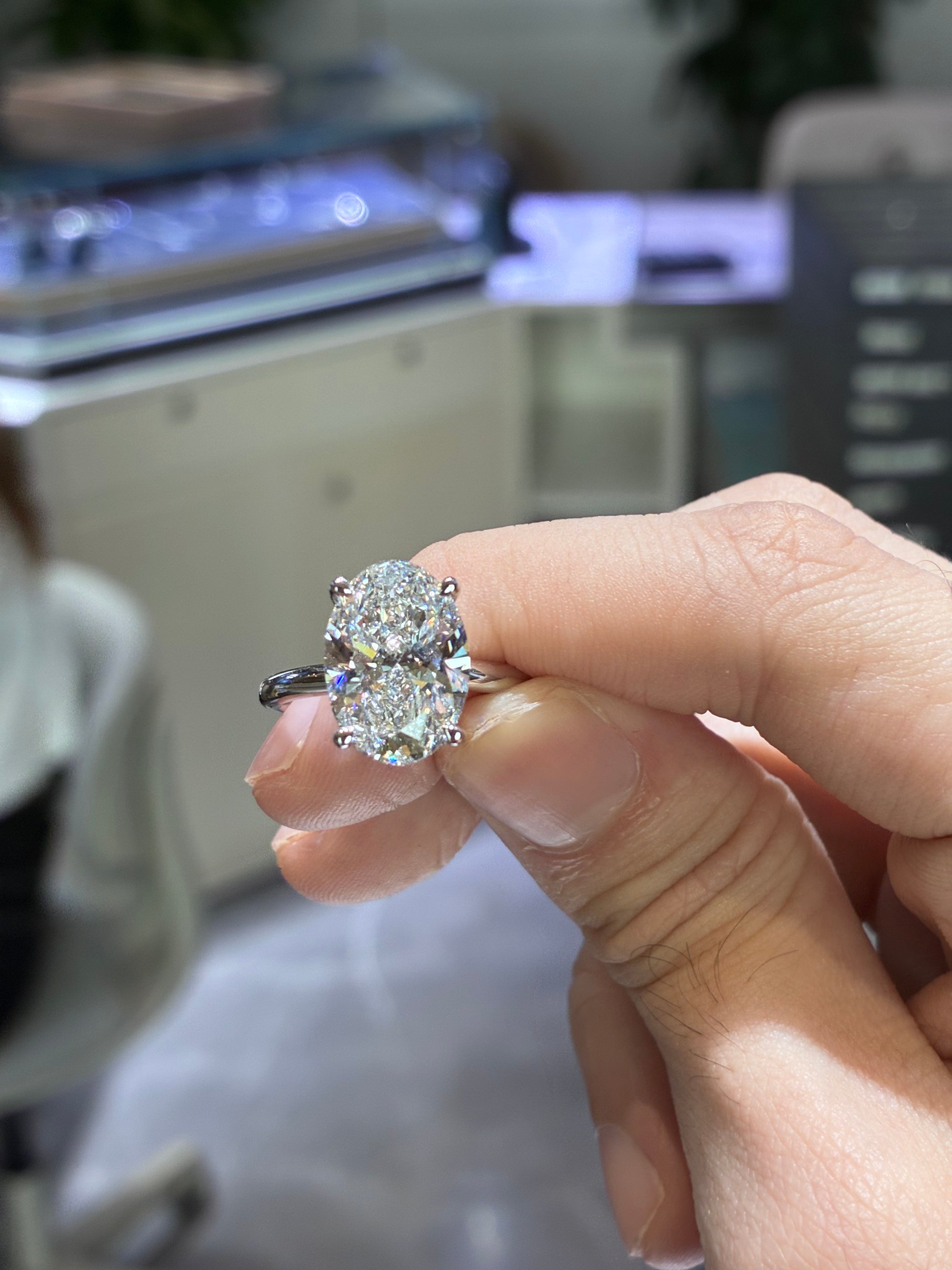 Deposit For Mimi of Mine (platinum , D , VS1, 5.2ct, oval cut)