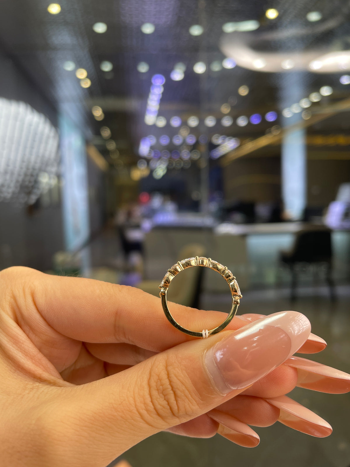 For Lukas Herring, 14k yellow gold, total 0.6ct, all diamonds are DE/VS-VVS