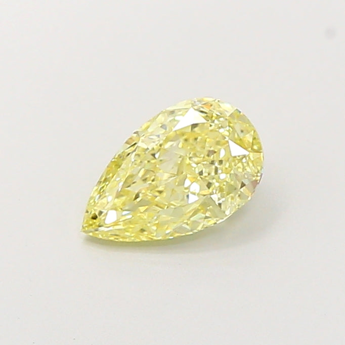 For Davis Michael, Cutom Vintage Lumera Pear Engagement Ring with 1.32ct Fancy yellow diamond, VVS2 clarity, in 14k yellow gold