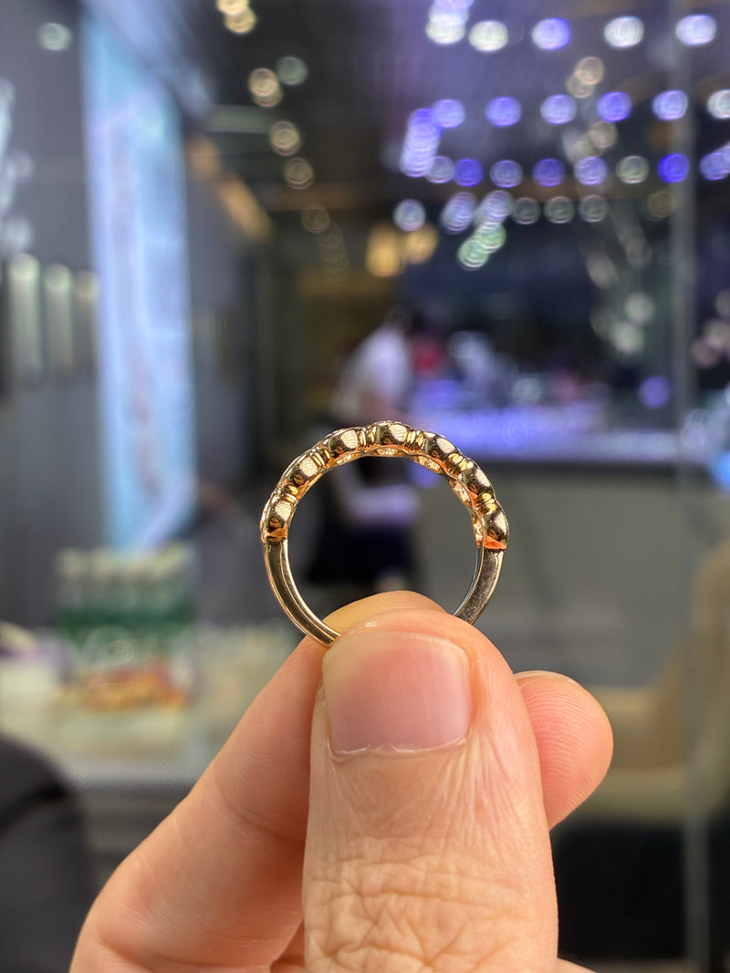 For Zenaprin 2.218 ct d-e/vvs-vs oval bezel half eternity band in 14k yellow gold