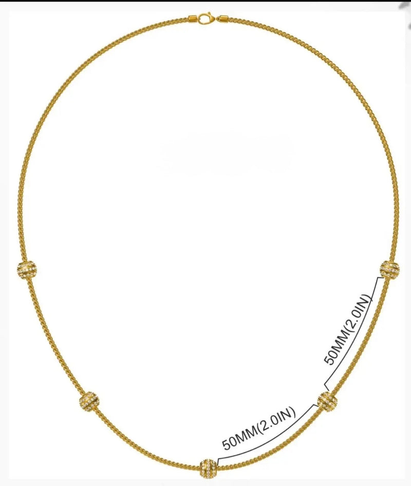 Deposit for Kaybee 14k solid yellow gold necklace with 1.75ct diamond, 18 inches length