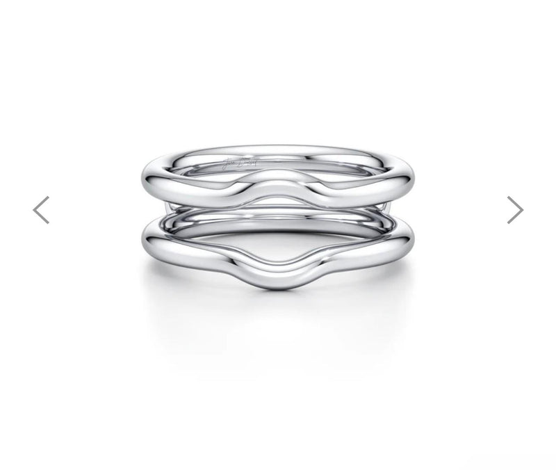 For Xaviera,Custom Deposit for 3ct Pear Diamond Ring + Jacket Ring in Platinum, E/VVS2