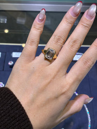 For Stephanie, 5carat Emerald Lab Diamond Ring, E/VS1