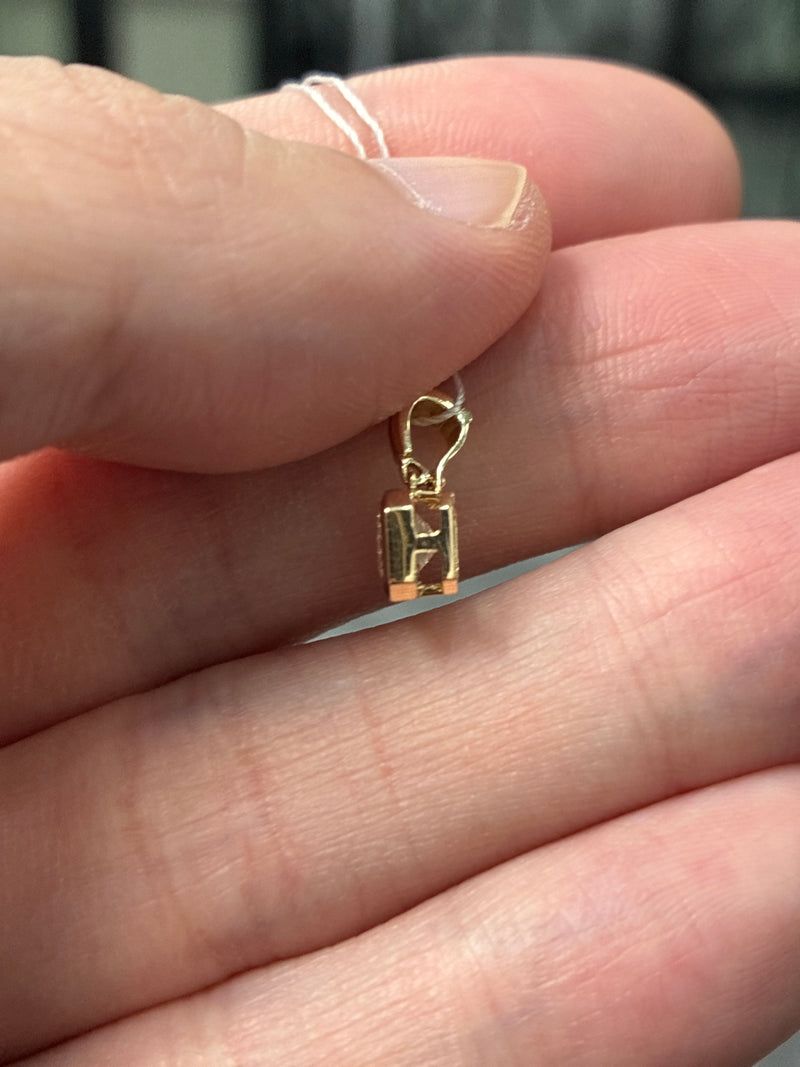 50% retainer For Taylor Bracey Emerald Cut Pink Diamond Bezel Setting Pendant //14K Solid yellow gold//1.35ct FIP(Fancy Intense Pink)/VS1 //(sliding connection without clasp)