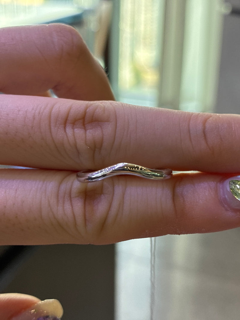 Deposit for MNL, Curved band, 14K solid yellow gold , 4grams, size 6.5
