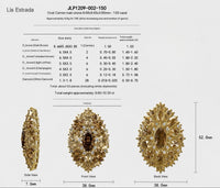 Deposit Payment for Lis’s Custom 14K Solid Gold Brown Diamond Pendant Necklace
Center Stone: 1.5ct Fancy Brown Diamond
Side Stones: Approx. 8.5ct Total Weight