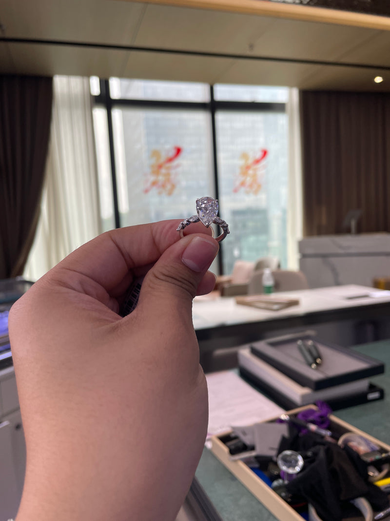 Deposit For Ana Maravilla 3ct Emerald Cut with Marquise band 14k