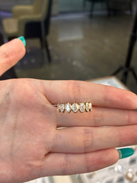For Jennifer Rivera 14k solid yellow gold with 1.316ct/7p bezel setting DE/VS VVS clarity(ready to  ship)