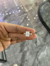 Deposit for Momo 14k white gold ring with E vvs2 3ct radiant diamond