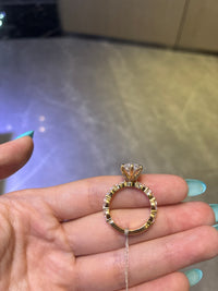 For Jamie_B 18K yellow gold 5.02 carat Marquise E VS1 with 1.062 marquise side stones ring