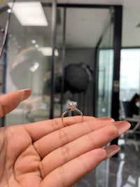 For Gloria platinum, 1.06ct main stone, D/VVS2