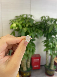 For CindyBeauty, 5.25ct + 0.098ct Oval Split Shank Lab Diamond Ring, D/VS1, 18k gold