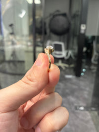 For Amy Tension Setting Marquise Low Setting Ring//1.510ct Marquise center stone//E/VVS2//14K Solid yellow gold//12 side stones for total 0.072ct US Size 6