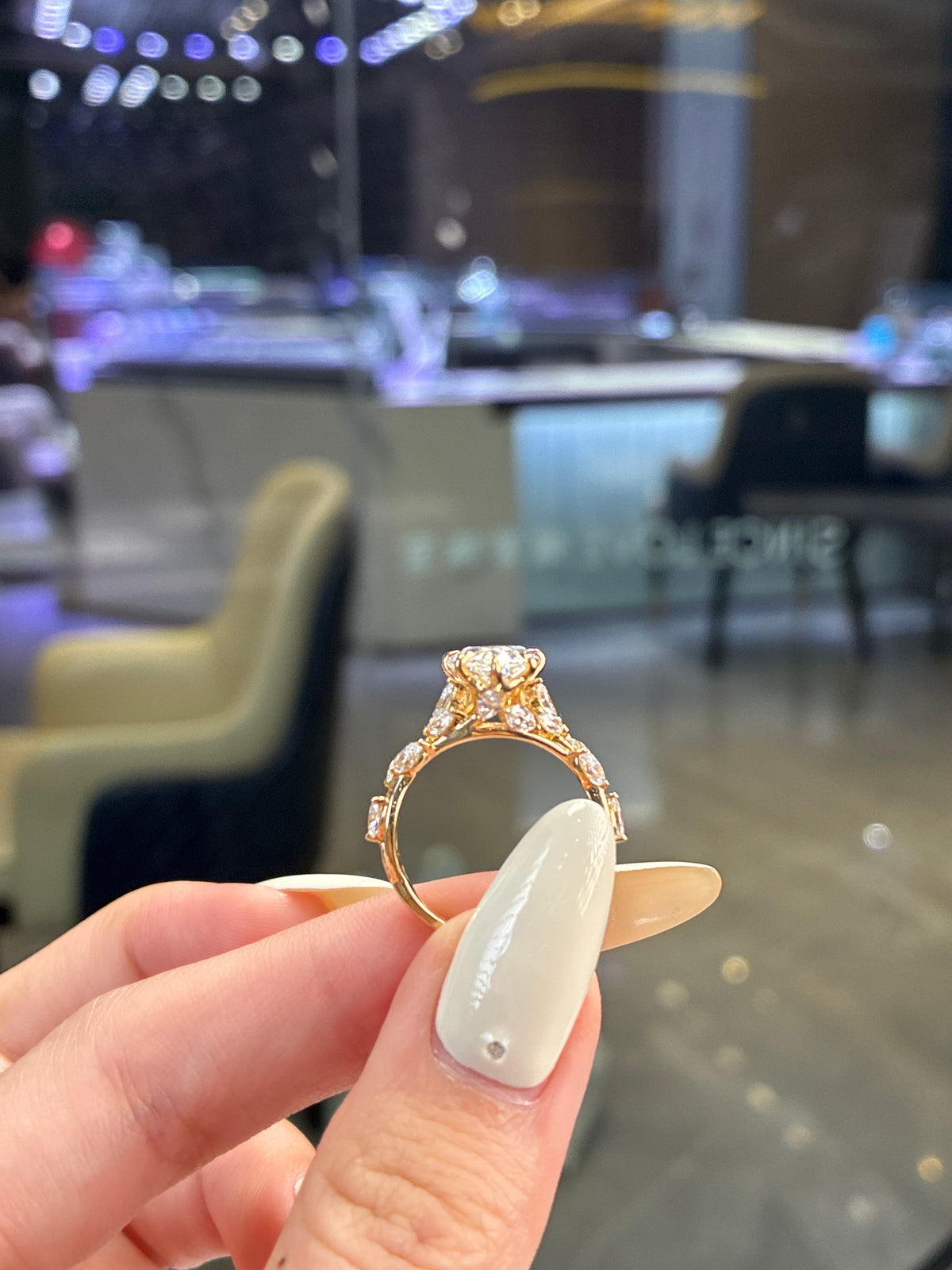 For Neicey Nee 14k solid yellow gold 3.06ct pear E/VS1 with 1.009ct/16pcs(ready to ship)
