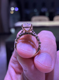 50% Retainer For Scargolfs, Oval Cut Cathedral Setting Solitaire Diamond Ring//14K Solid yellow gold//2.500ct Oval cut center stone //E/VVS2//40 Round Brilliant cut side stones for total 0.460ct//D-E/VS-VVS//Marquise Cut Diamond Band Ring
US Size 7