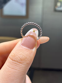 For Ara 18k white gold simple band customize
