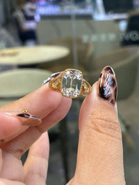 Deposit for Swann Karma 4ct old mine cut ring in 18k yellow gold