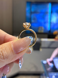 For L, 3.08ct Marquise, E/VVS2 in 14k gold