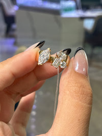 Deposit for TLo 14k yellow gold in 1ct marquise and 1ct small diamonds