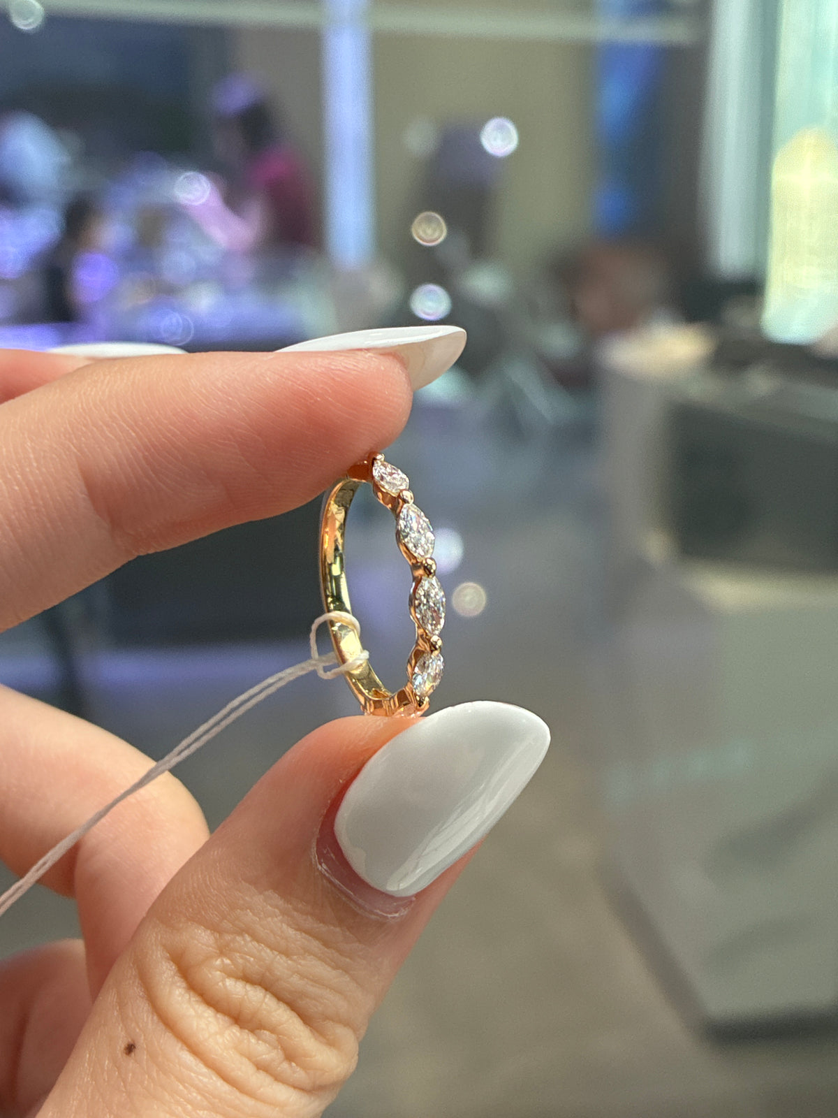 For bbvee 14k solid yellow gold marquise with 0.64ct DE VS VVS