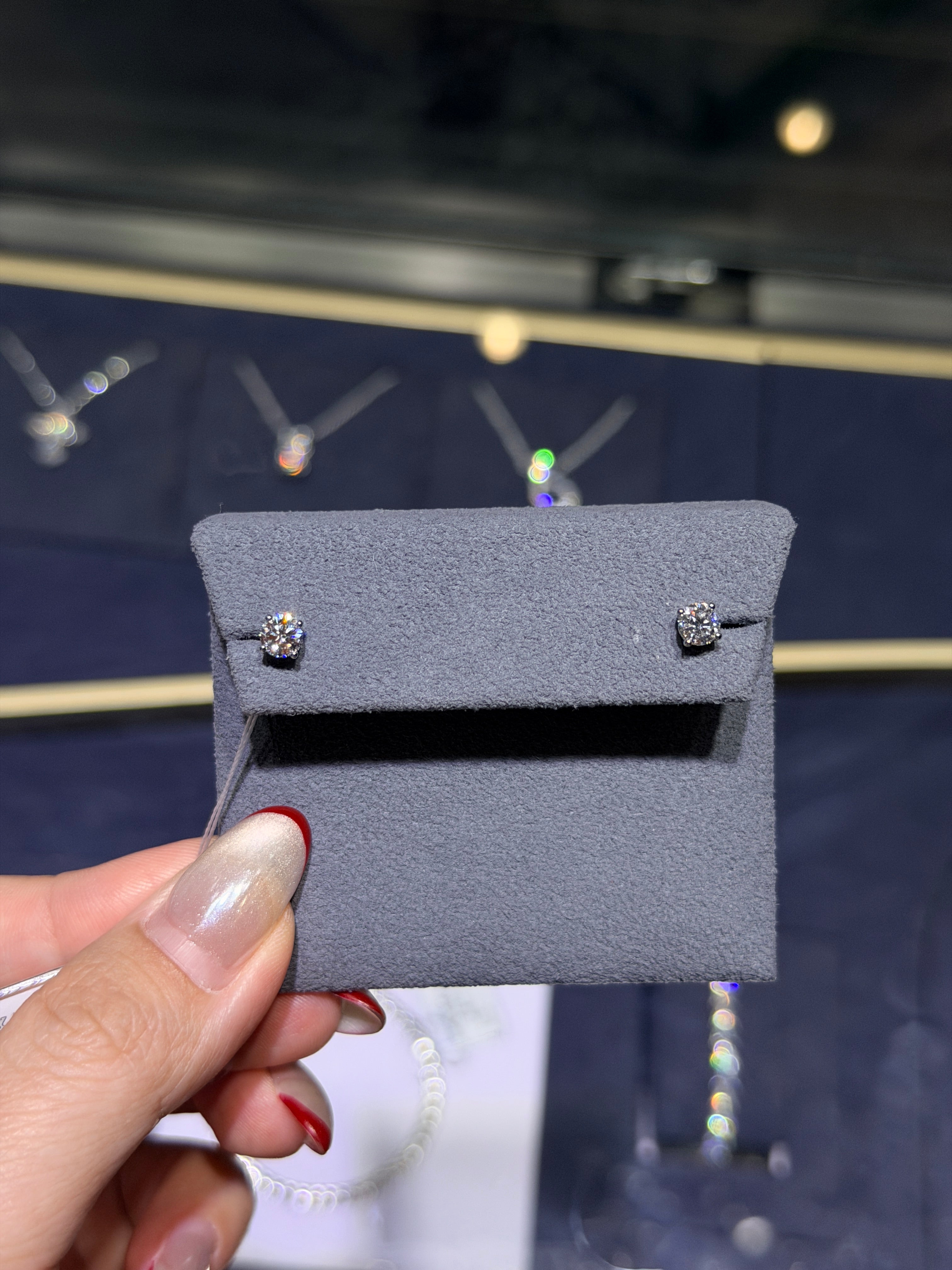 0.686carat Lab Diamond Earring Studs(DE/VVS)