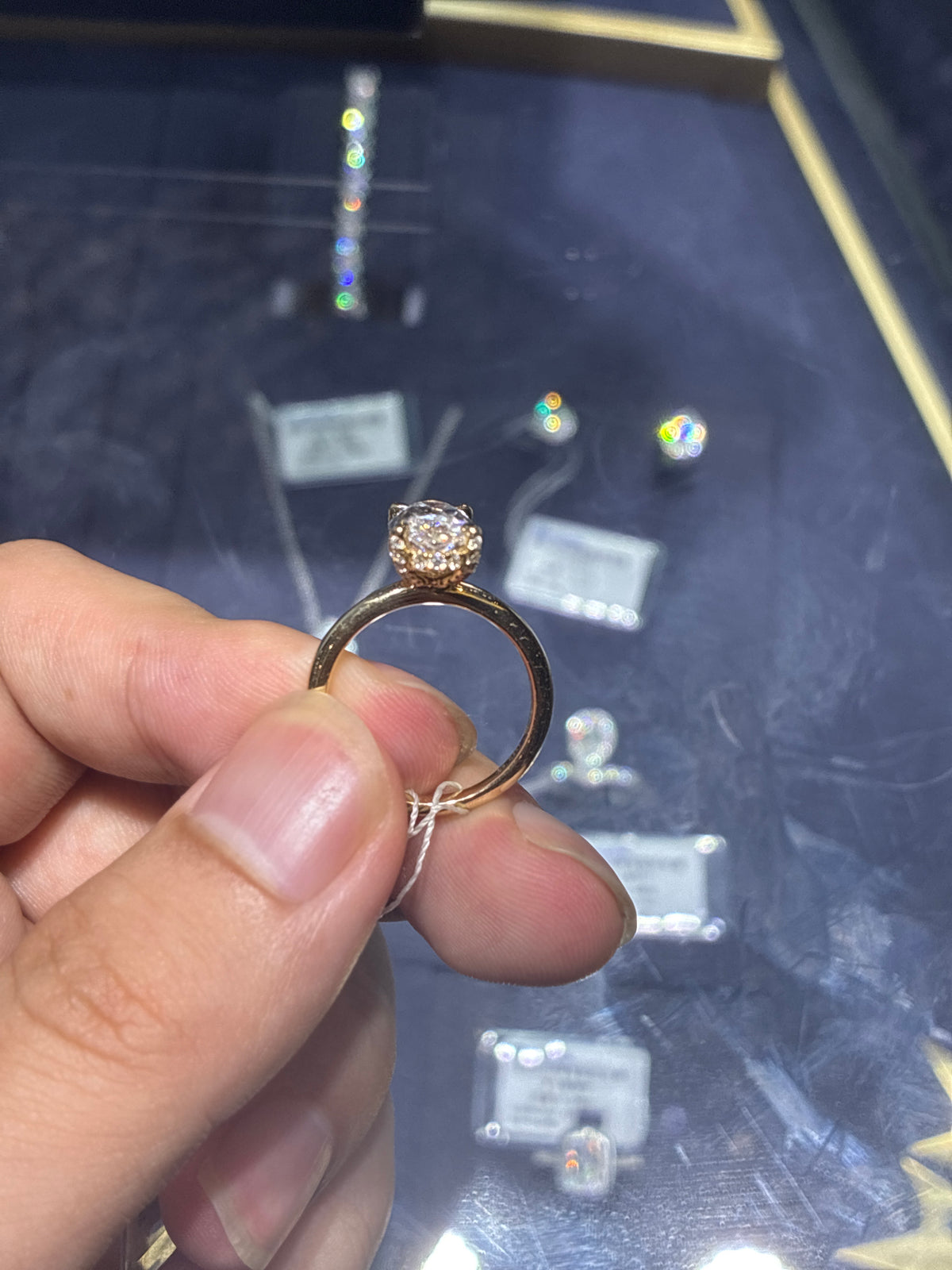 For Hannah,14k yellow gold ,main stone moval cut 3.03ct side stone 0.331ct F/VS1