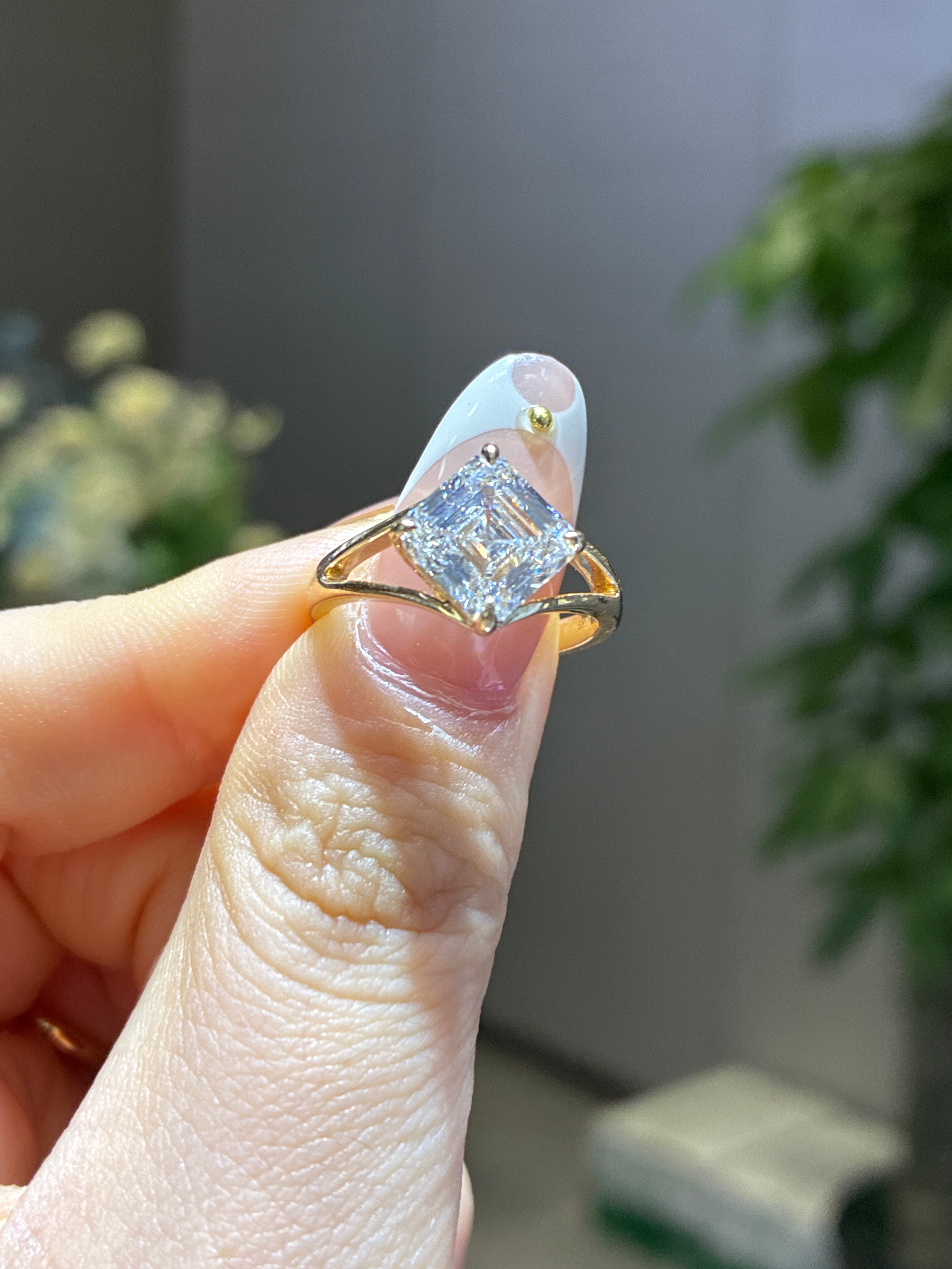 For Sherry Manzo 14k yellow gold E/vs1 asser cut 3ct