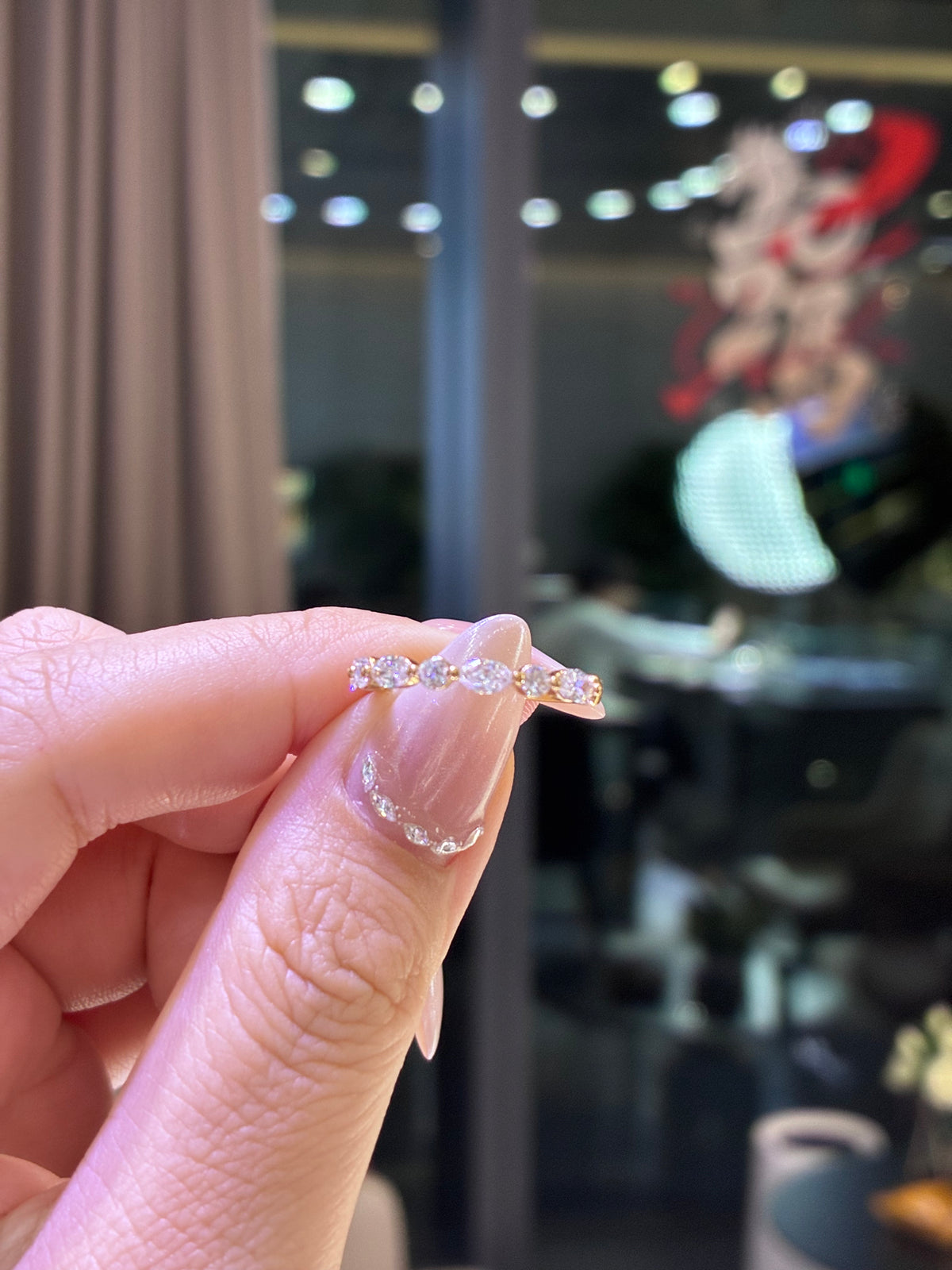 For Gloria, deposit for 14k Gold Marquis band