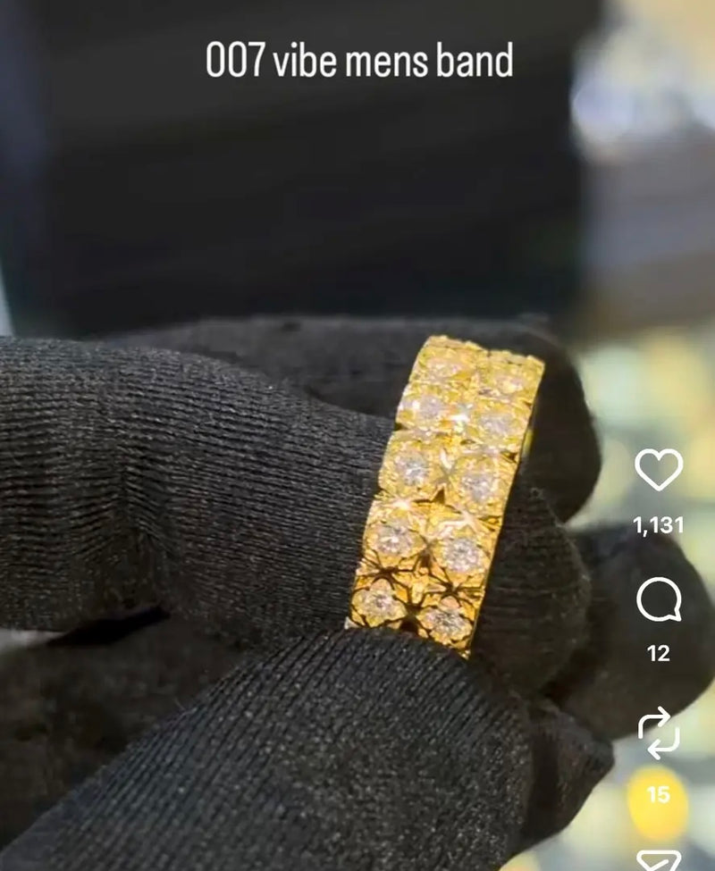 For Jazzy, Deposit for Men’s Band, in 14K Yellow Gold