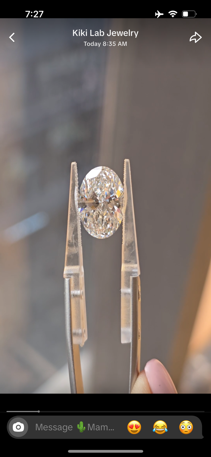 For Mama, 2.1ct Oval loose diamond, D/VVS1