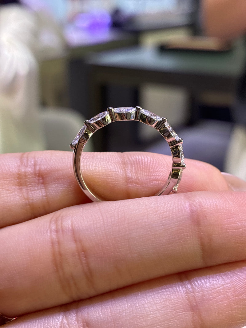 For Heather 14K solid white gold 0.582ct DE VS VVS ready to ship
