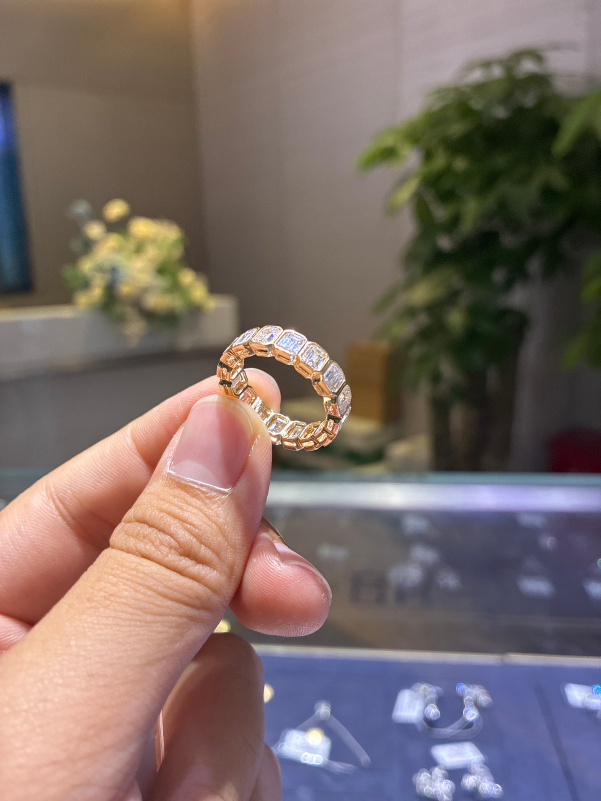 Remaining Balance For Anna 4.8ct full eternity D-E/VS/VVS 14k yellow gold