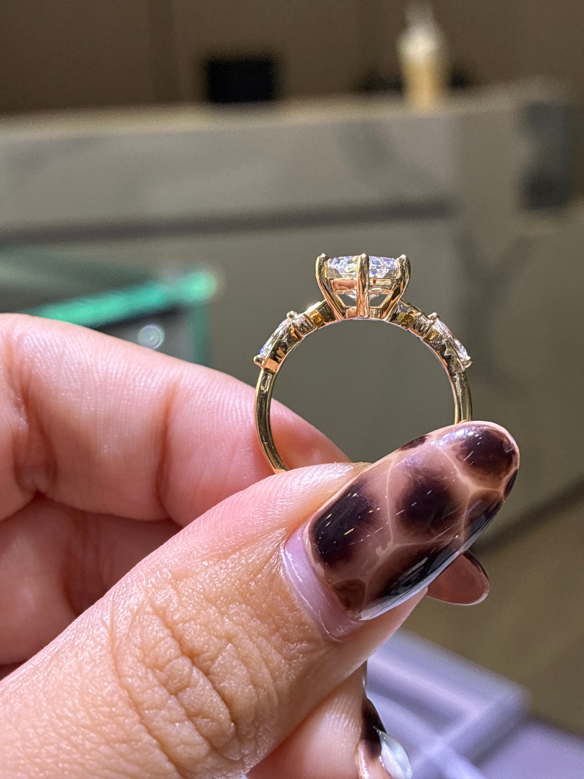 Deposit for Vicky 14k yellow gold in 2ct Dutch marquis with around 0.20 ct side stones
