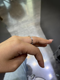 For Ann platinum half marquis band customize