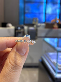 For Karina, 0.58ct marquis lab diamond band in 14k yellow gold