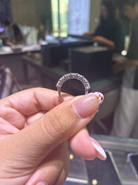 Deposit for luvangel customized 0.2ct each 7pcs diamonds on 14k yellow gold band