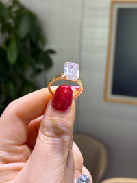 Deposit For Damaris 14k gold E/vvs2 3ct emerald cut