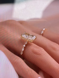 Deposit for Sanny 14k yellow gold, 3.05ct moval diamond, around 3.6g gold, E/VS1