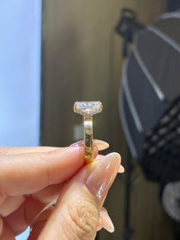 For Melody, 4ct Radiant Lab Diamond Ring,E/VS1