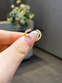 Remaining balance For jean 14k 0,376ct open band customize