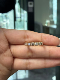 Final payment for Jacquelene 14k white gold, 2bands, 1.33ct for the oval band, 1.45ct for the emerald band, size 6