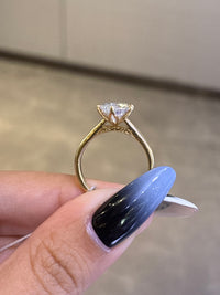 For bobbie 14k yellow gold 2.8ct pear cut D/vvs2