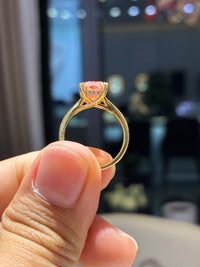 For Samsara 3ct Radiant Pink in 18k gold