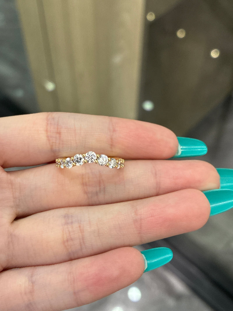 Deposit for (: 18K yellow solid gold full eternity band(customization)