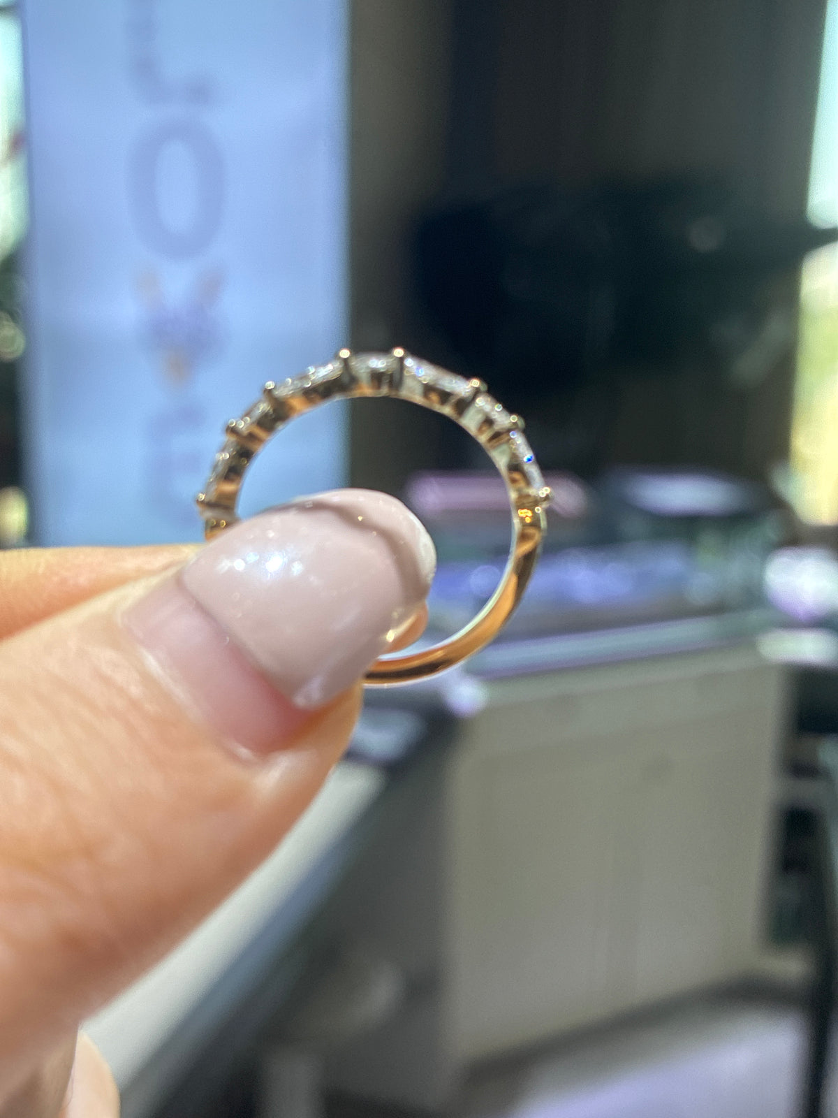 Remaining Balance For Angel 18k yellow gold total 0.598ct band