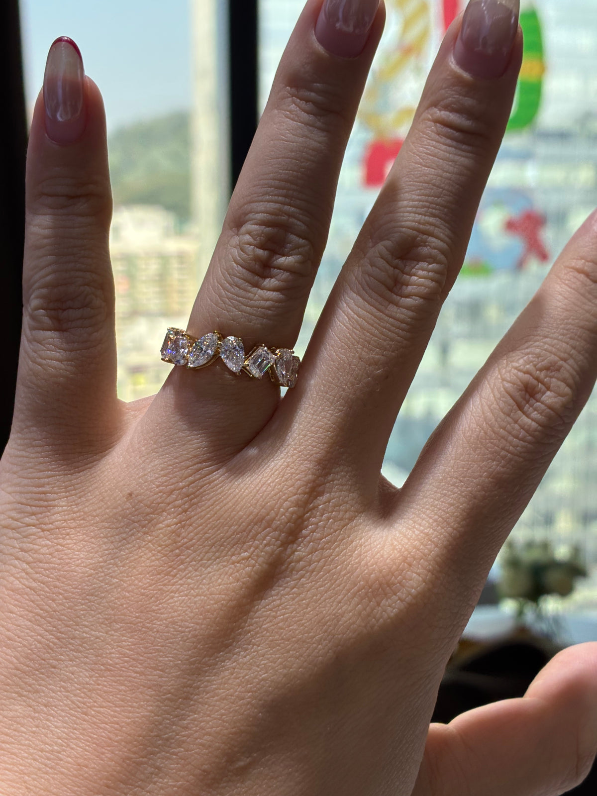 2.1ct Multiple Shape Band,DE/VS-VVS