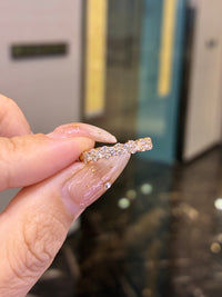 For LiYing, Custom Deposit for 1ct Lab Diamond Full Eternity Band, DE/VS-VVS, 18k gold