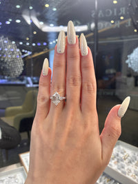 Deposit for reneestgelais 14k solid yellow gold 3carat Dutch marquise E/VVS2 with 0.601ct sidestones